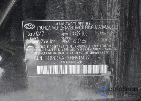 2017 Hyundai Sonata Sport from USA, damaged, VIN 5NPE34AFXHH546097